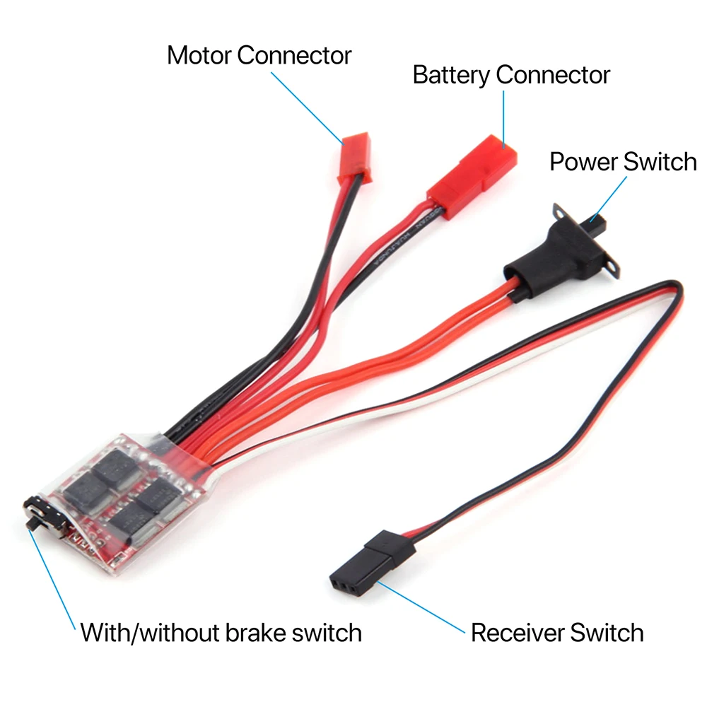 Micro ESC 20A/30A Børstet til Mini-Z DIY Bil