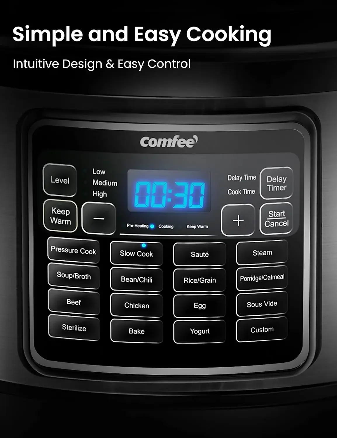 16 in 1 Electric Pressure Instant Multi Olla de Presion Non-Stick Pot Yogurt Maker Rice Cooker Slow Cooker Sauté 4