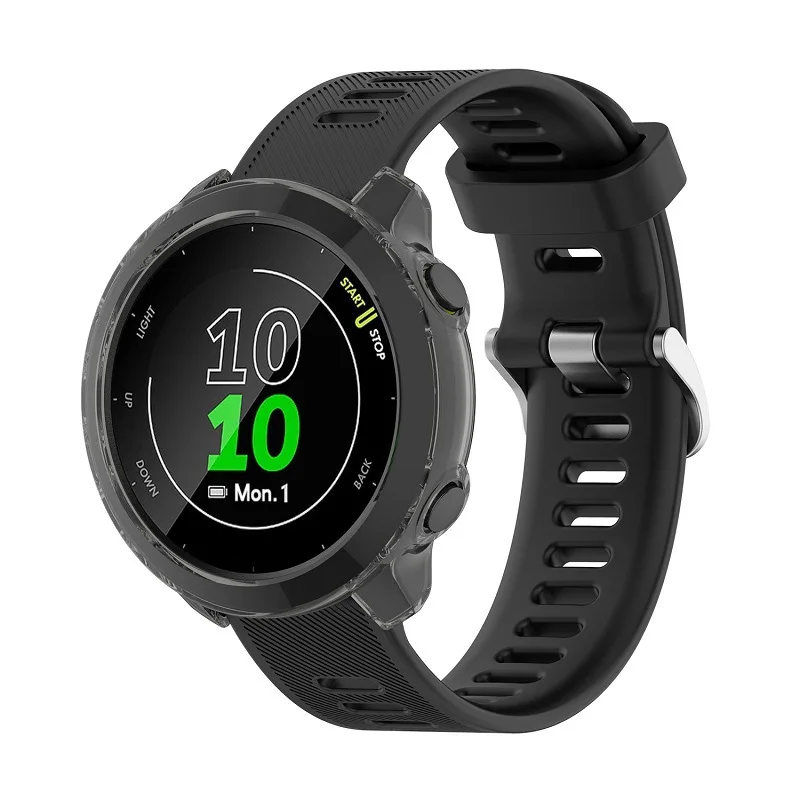 2pcs Tempered glass screen protector case for Garmin Forerunner 55