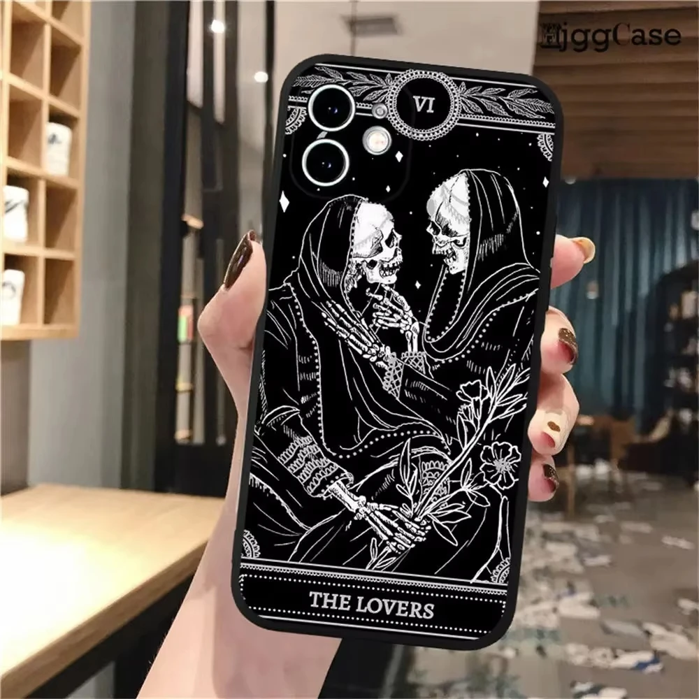 Grim Reaper Skull Skeleton Soft Silicone Black Phone Case