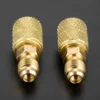 2Pcs Brass Swivel Adapter Mini Split HVAC System 1/4 Male SAE To 5/16 Female Connector for R410A Air Conditioner Refrigeration 6