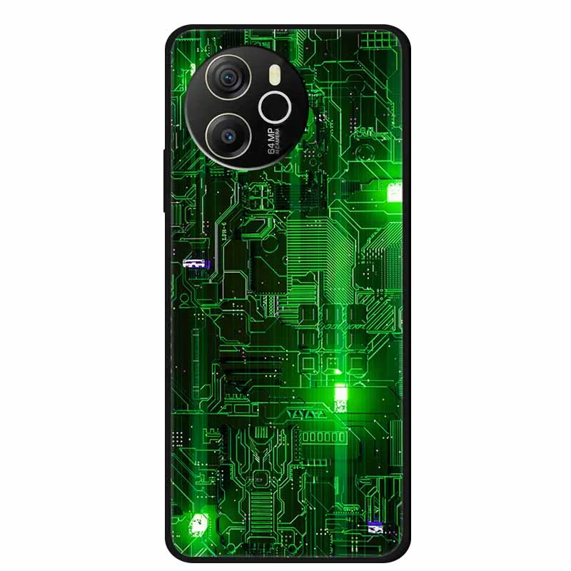 Cartoon Black Silicone Soft TPU Phone Cover - Protective Case