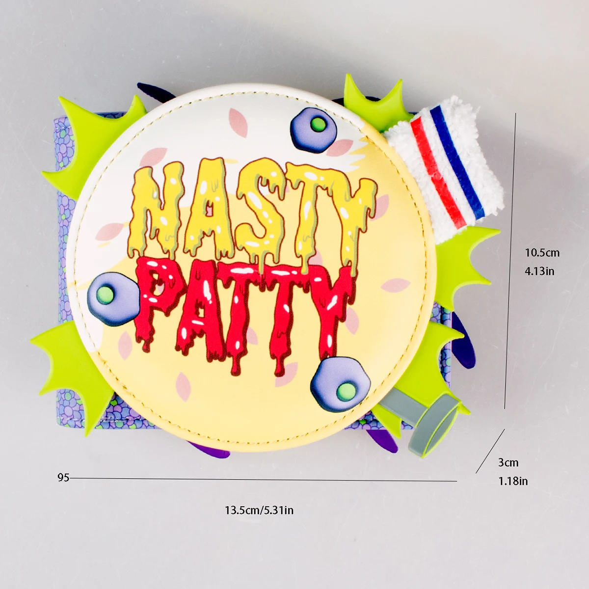 High-Quality 3D Burger Foldable Wallet Fashion Individual Card Holder with Identification Window