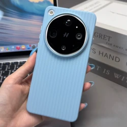 Enhanced Magnetic Anti - Drop Wave Pattern Phone Cover with Hard PC Shell Bumper - OPPO Find X9 Ultra (SKY BLUE)