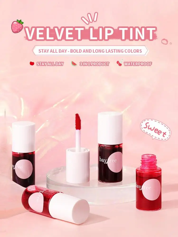 Liquid Lipstick Blusher Waterproof Lip Tint Dyeing Korean Makeup Stain Lip Beauty Long-Lasting Makeup Sexy Plump