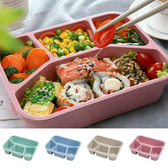 Buy Wholesale China Wheat Straw Plastic Bento Box Microwave Heated