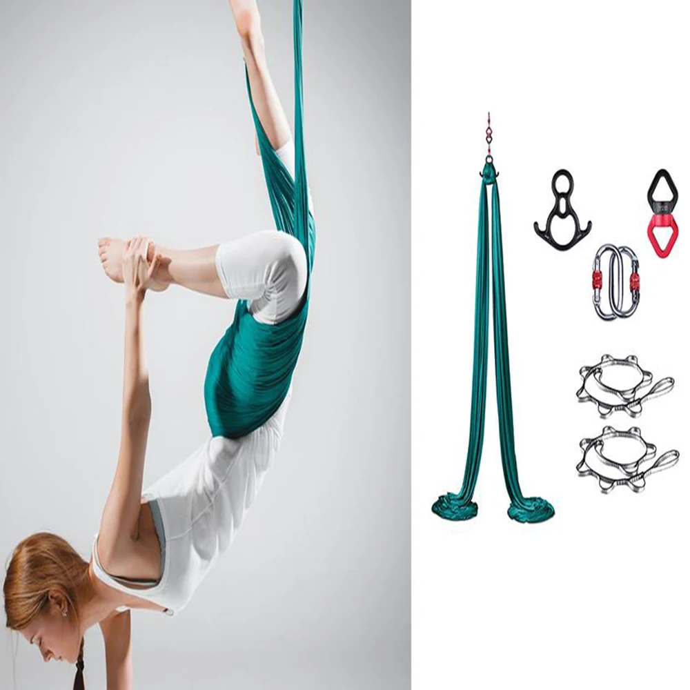 Hardware for Aerial Dance Set Aerial Silk Swivel Climbing Yoga Accessories Fly Aerial Silks and Hammock Swing Accessories Set 5