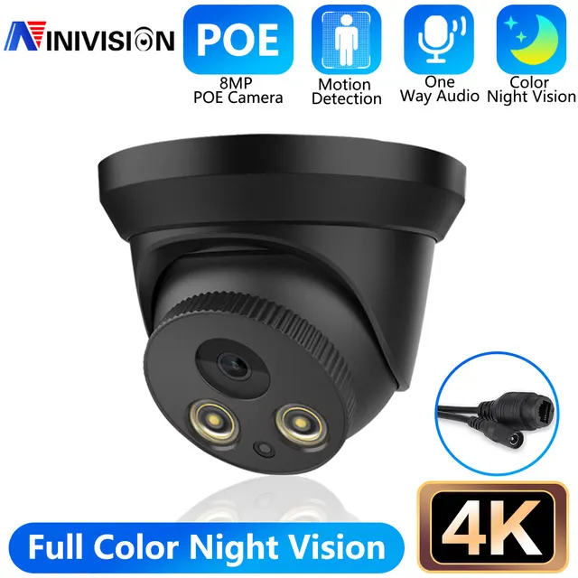 1pcs 4K Black IPC