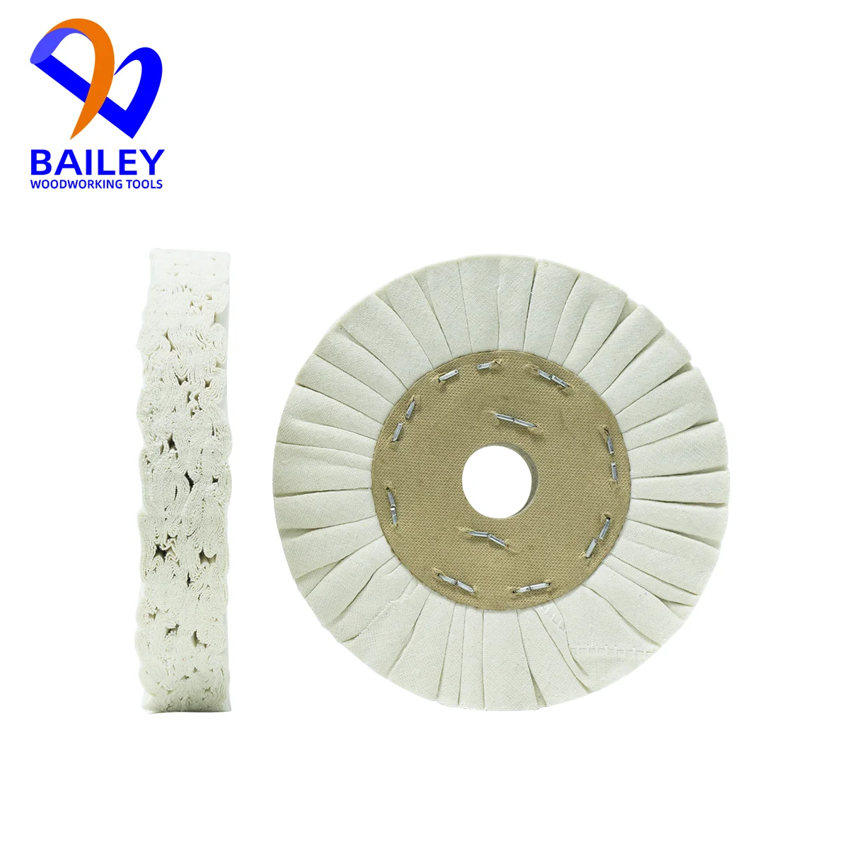 BAILEY 가장자리 밴딩 기계용 하이 퀄리티 버핑 휠 연마 휠, 목공 도구 액세서리, 150x25x50mm, 5 개
