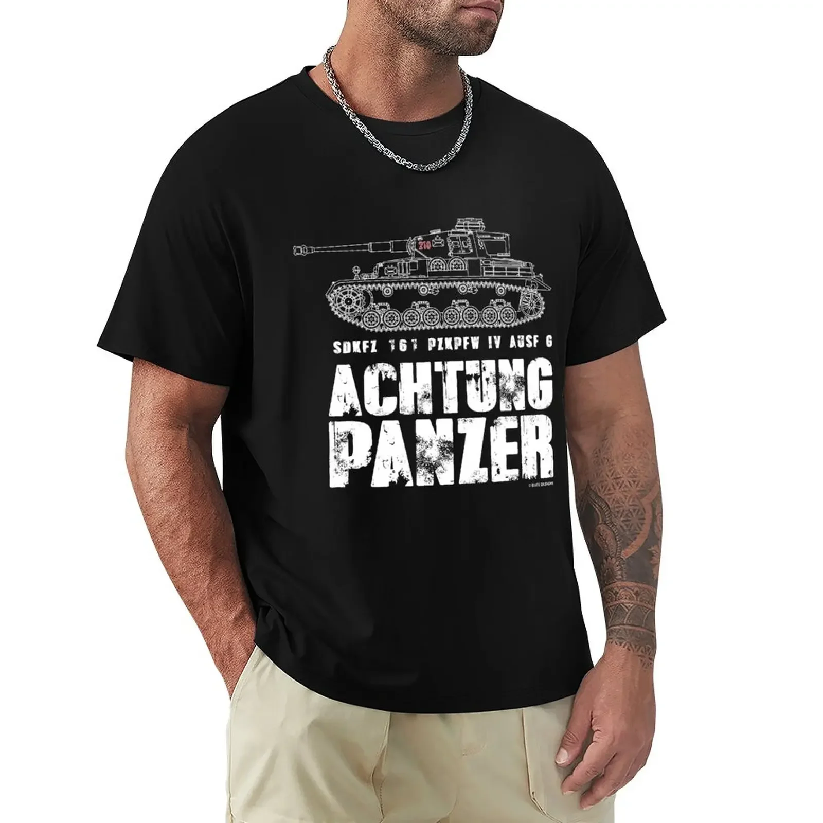 

ACHTUNG PANZER - PANZER IV T-Shirt oversized vintage tshirts for men