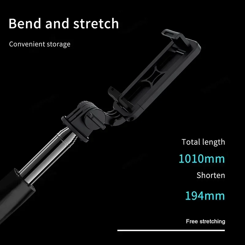 Selfie Stick Q01 Mobile 101cm Extendable Desktop Tripod Phone Holder With Wireless Remote Control for Smartphones Action Camera