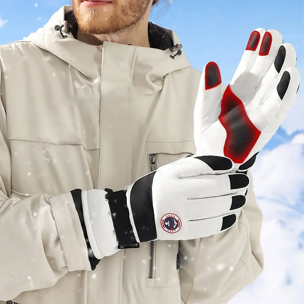 Winter Snowboard Ski Gloves Non-slip Touch Screen Waterproof Motorcycle Cycling Plush Warm Riding Gloves High-quality 4