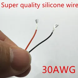 High - Quality Red and Black Heat - Resistant Silicone Wire with Tin - Plated Copper Core - 30AWG - 1M Red and 1M Black