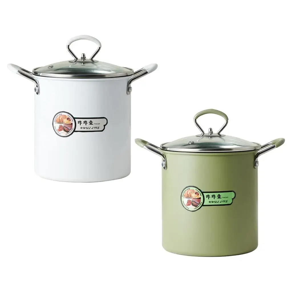 Japanese Style Deep Frying Pot with Handle & Lid 3.5L Nonstick Coating with Strainer Noodle Pot Oil Fryer for Fish Shrimp Fries Japanese Style Deep Frying Pot with Handle & Lid 3.5L Nonstick Coating with Strainer Noodle Pot Oil Fryer for Fish Shrimp Fries