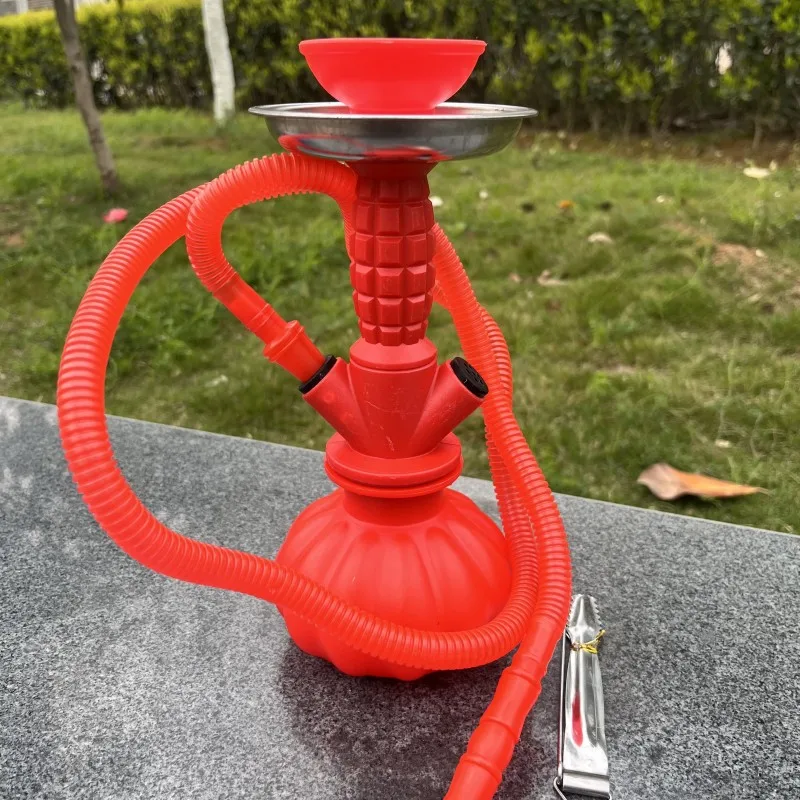 Acrylic Shisha Hookah Set with Single Silicone Hose for Outdoor Travel Portable Narguile Cachimba Accessories hookah accessories hookah set smoking pipe kit