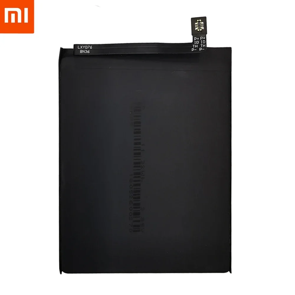 Xiaomi Original Replacement Phone Battery BN36 For Xiaomi Mi6X Mi 6X MiA2 Mi A2 Capacity 2910mAh Genuine Li-ion battery Tools