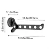 Plastic 5 Holes Folding Drying Rack Space Saving Reusable Suction Cup Clothes Hanger Wall Mounted Clothes Storage Organizer 6