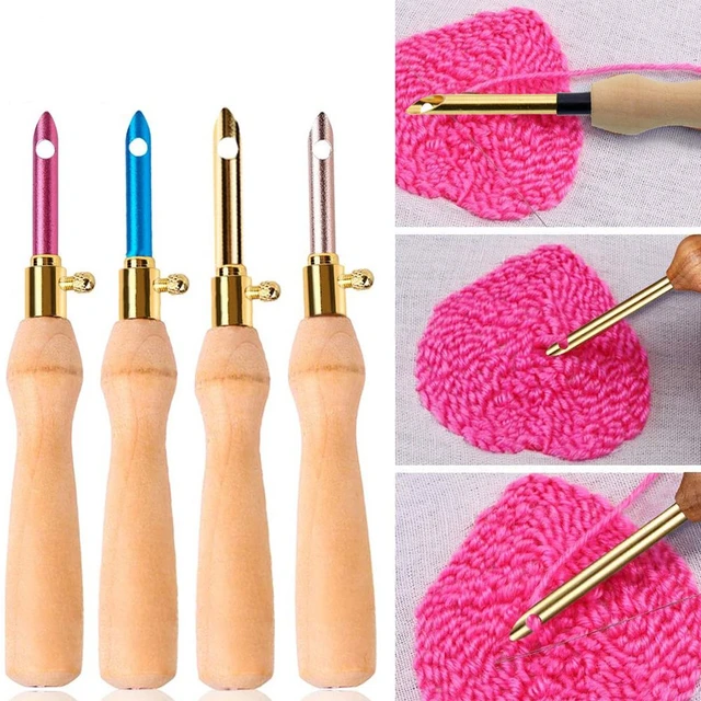 Punch Needle Hooking Tool Kits Stitching Threader Gadget Knitting Needles  Stitching Supplies Embroidery Floss Craft Accessories - AliExpress