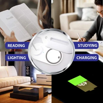 Desk Lamp Phone Wireless Charging Lights Dimmable Eye Protect Reading Table Light LED Study Office Table Lamp 5