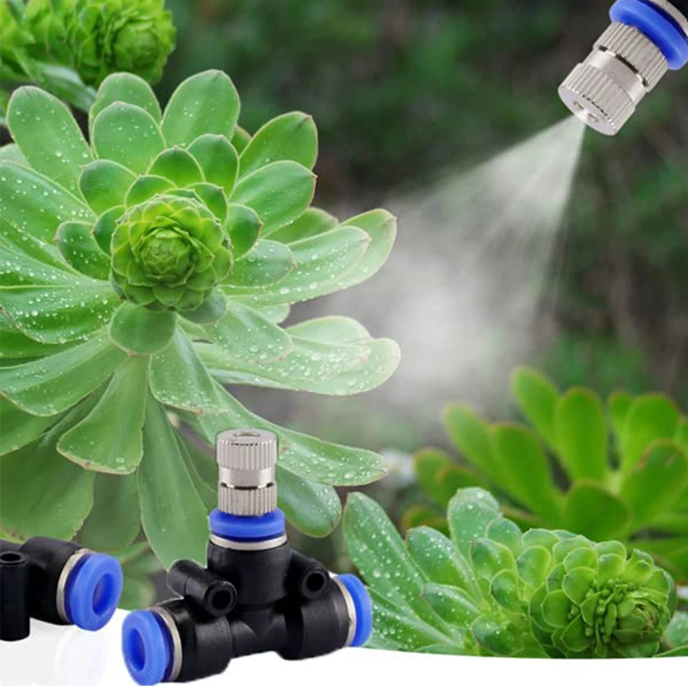DIY 8mm Fog Misting System 7/10/20M Kit For Garden Lawn Water Irrigation  Sprinkler For Low Pressure Misting Cooling System - AliExpress