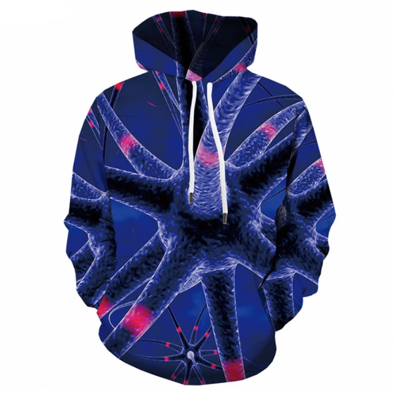 

3d 2023Hoodie Psychedelic Sweatshirt Men's Element Casual Abstract Long Sleeve Top Anime Graffiti Hoodie Fun 3D Pullover Sweater