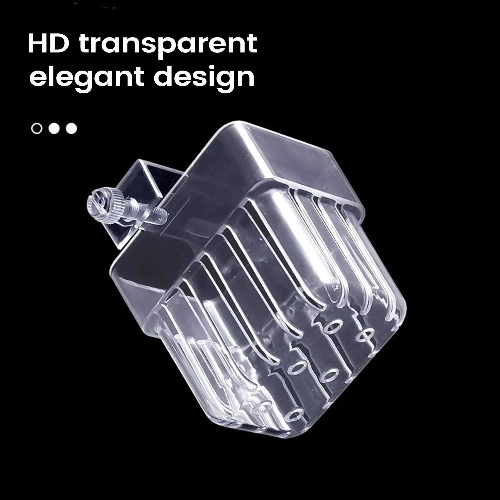 Transparent Hangable Aquarium Plant Holder for Indoor Hydroponic Cultivation
