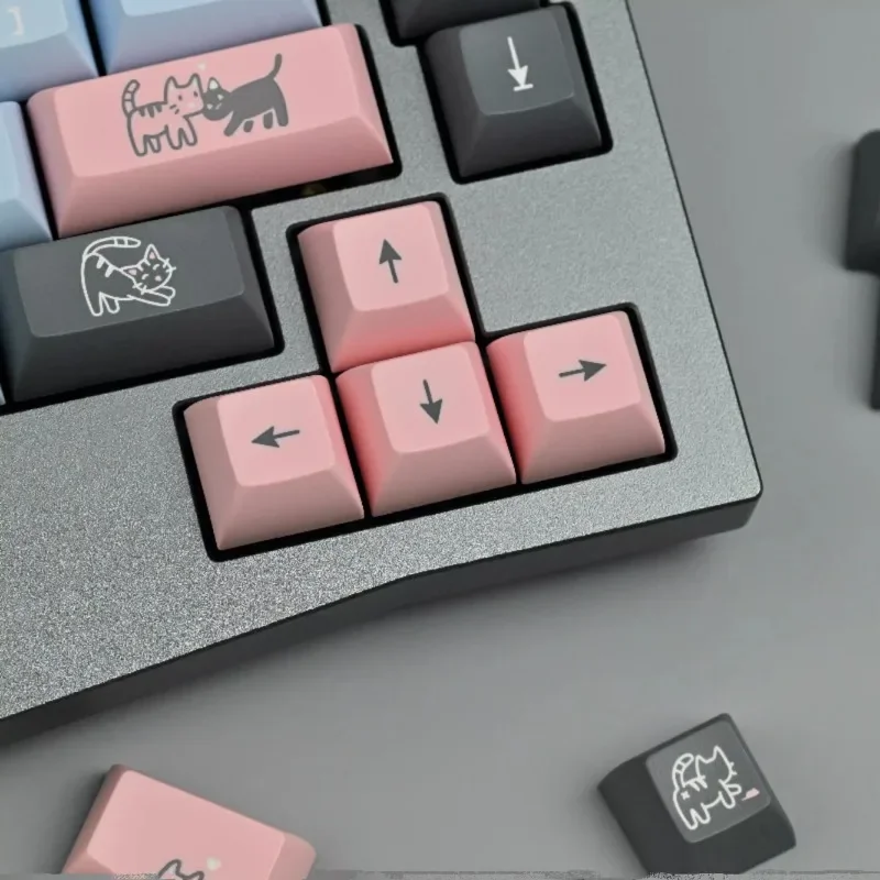 KAT Profile Floofy Boi Theme Key Caps Set PBT Dye Sublimation MX