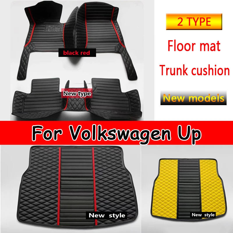 Tappetino Auto Per Vw Volkswagen Up 2012 ~ 2019 Impermeabile Tapete Automotivo Para Carro Tappetini Auto Accessori Voiture Accessori Auto