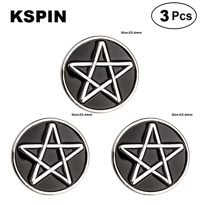 

Pentagram Lapel Pin Brooches Pins Flag badge Brooch Badges