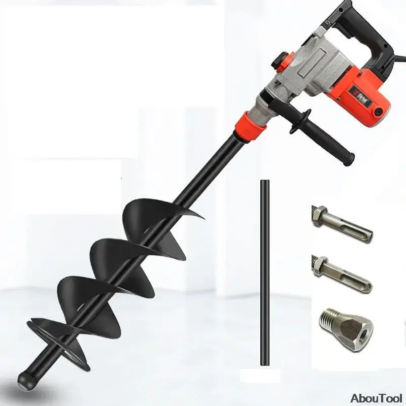 Rod Spiral Ash Mixing Drill Bit Cement Mixer Tool Concrete Bricklayer Tile Sand Ash Mixer Tools Mixing Tile Rod Worker Helper 5pcs rock stone splitters 18mm metal plug wedges and feather shims concrete rock splitters stone splitting splitters hand tools