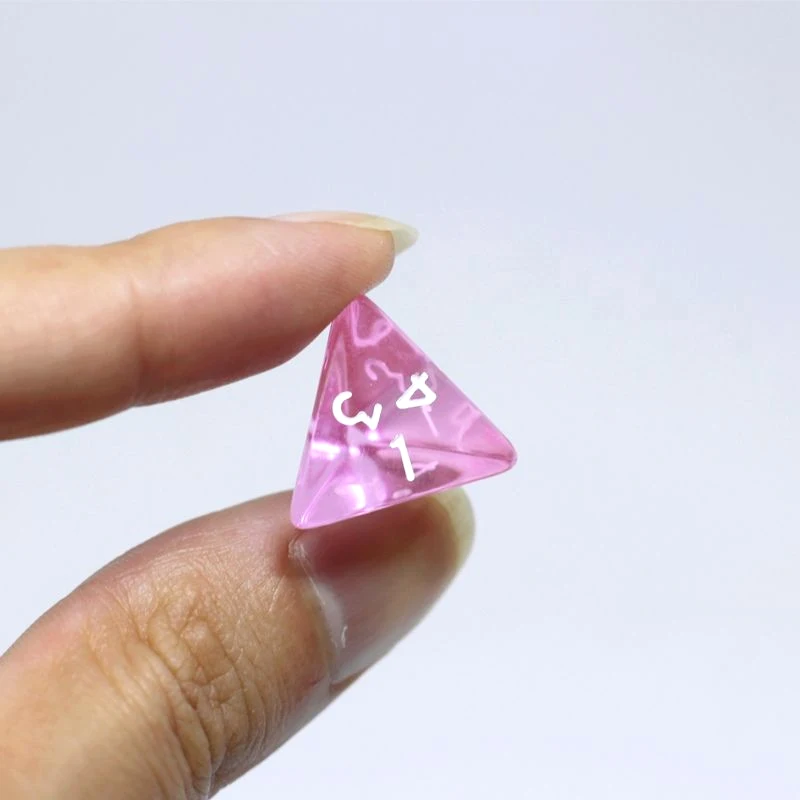 Dice 7Pcs/Set Color Polyhedral For RPG DND Role Playing Board Game Multiple Dice D4 D6 D8 D10 D12 D20 Dice Pink