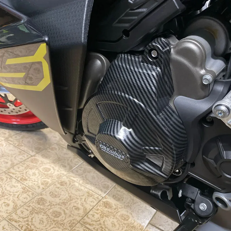 GBRacing V2 오토바이 엔진 보호 커버 (APRILIA RS660 Tuono660 2021-2024 Tuareg660 2022-2024용) 보조 엔진 커버