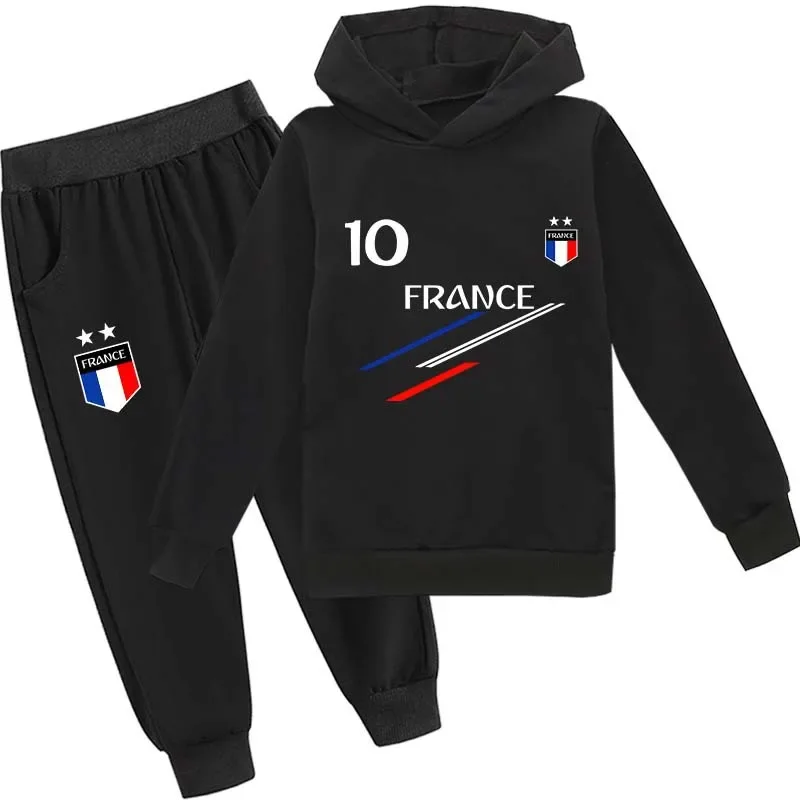 Kids Clothes Baby Boys France Football 10 MBP jersey Tracksuit 2Pcs Children Boy Sports suit Outfits Sets kids clothes