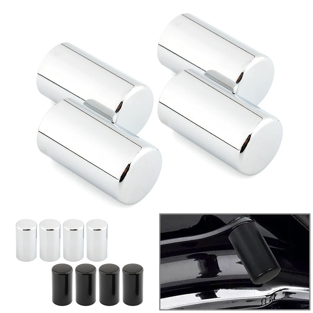 

4Pcs Motorcycle Long Docking Hardware Point Covers Kit For Harley Davidson Touring FLHX 2009-2023 Chrome/Black