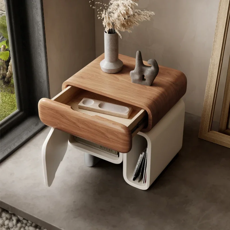 Narrow Bedside Table Bed Side Bookcase Living Room Auxiliary Tables Bedroom Storage Cute Coffee Mesas Nachttisch Dresser