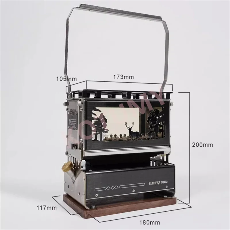 Portable Kerosene Lamp, Observation Furnace, 304 Stainless Steel, Mini Desktop Oil Lamp, Stove Viewing ﻿