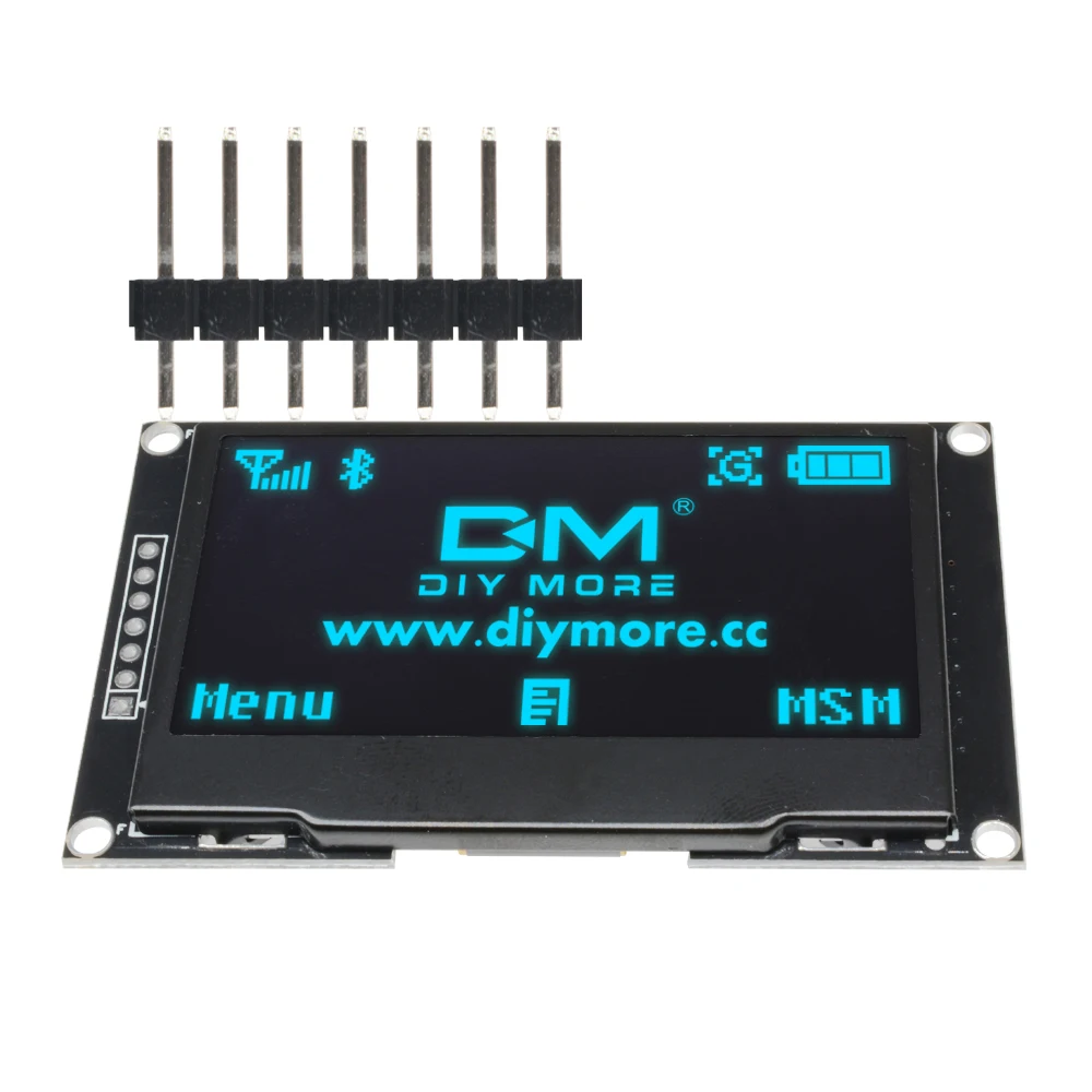 SPI Display 2.42 inch Full Color LCD Module Drive IC 128*64 OLED ...