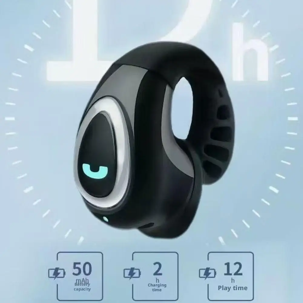 Open-Ear Wireless Bluetooth Earbuds with Noise Reduction and Long Battery Life