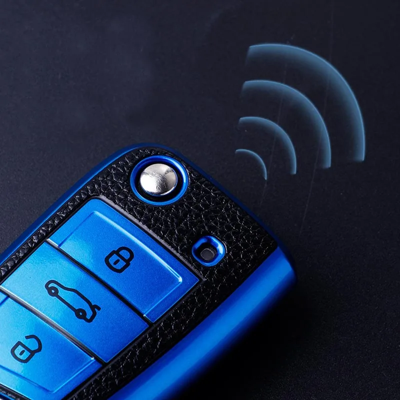 Cover chiate/telecomando per Volkswagen Polo VW Golf 7 MK7 Tiguan passat per Skoda Octavia Kodiaq Karoq Seat Ateca Leon accessori - S2145012a84654de6851bcc0e832c5eb8C