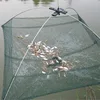 60/80/100cm Landing Fishing Net telescopic Large Capacity Umbrella Nylon Mesh Fishing Cast Folding Outdoor Fish Trap Bait Net 3