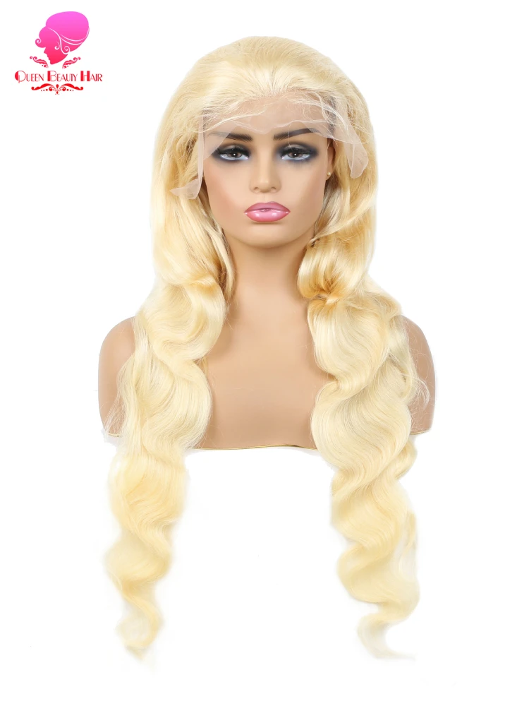 Human Hair Wig Lace Front Wig 13x4 13x6 360 Lace Frontal Wig Human Hair 30 32 Inch Pre Plucked 613 Blonde Body Wave Brazilian for Black Women
