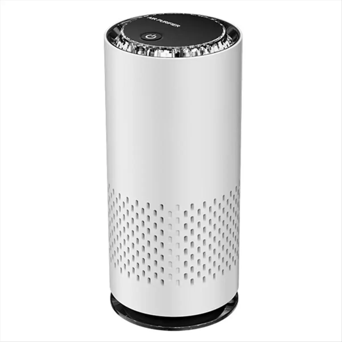 (A14E) 자동차 냄새 포름알데히드 제거용 HEPA 필터가 포함된 음이온 발생기 USB 공기청정기 전기 공기청정기 화이트