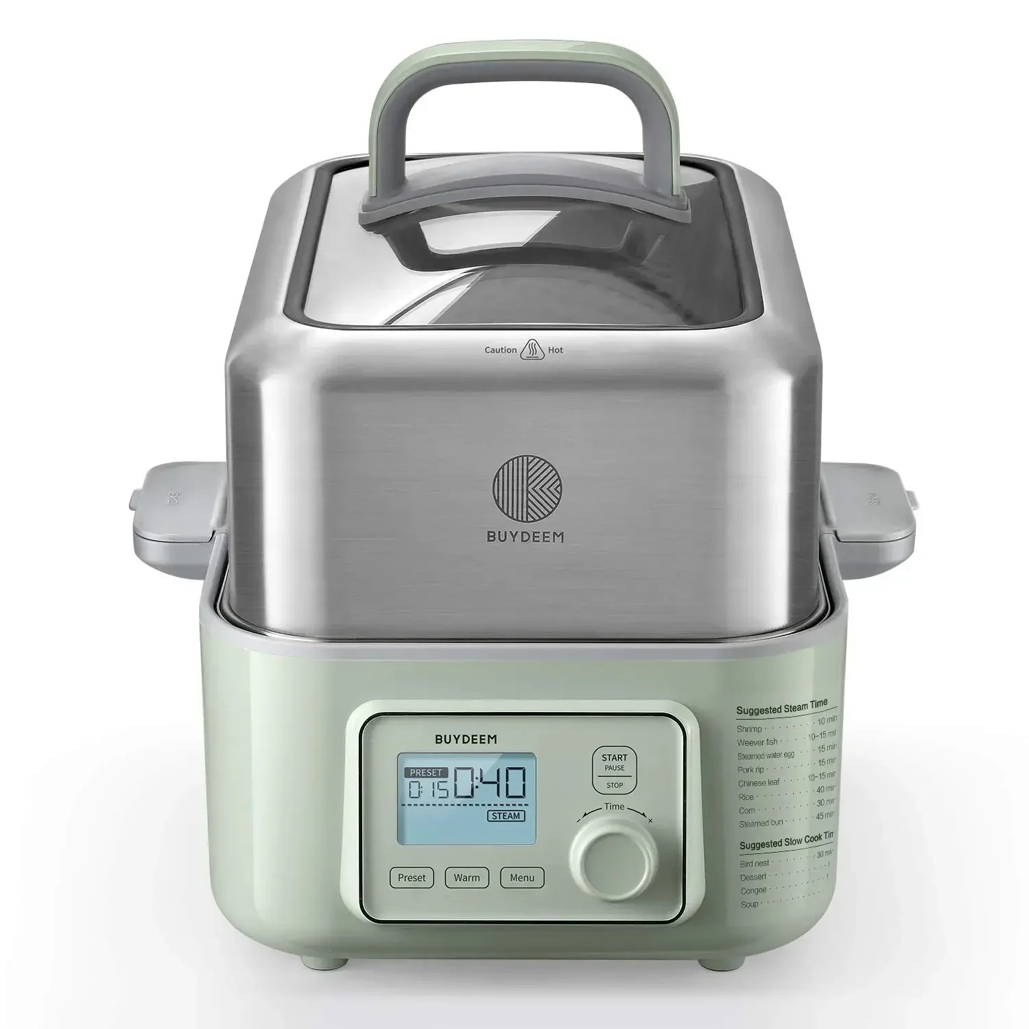 Electric Food Steamer 5-Quart One Touch Vegetable Steamer Digital Multifunctional Steamer Quick Stea for Cooking