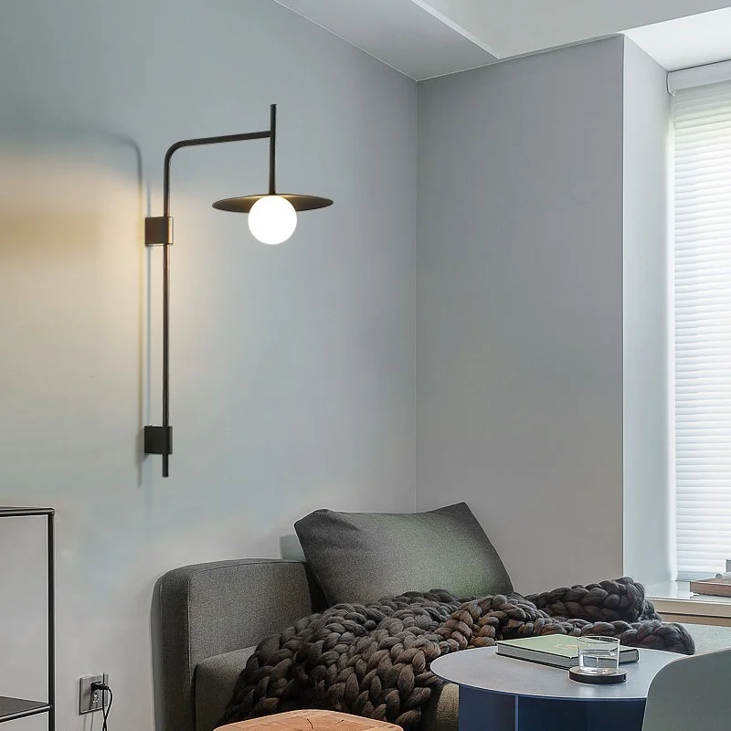 

Nordic Movable Arm Wall Lamps Home Indoor Wall Lamp LED Wall Lights Modern Bedroom Wall light Fixture