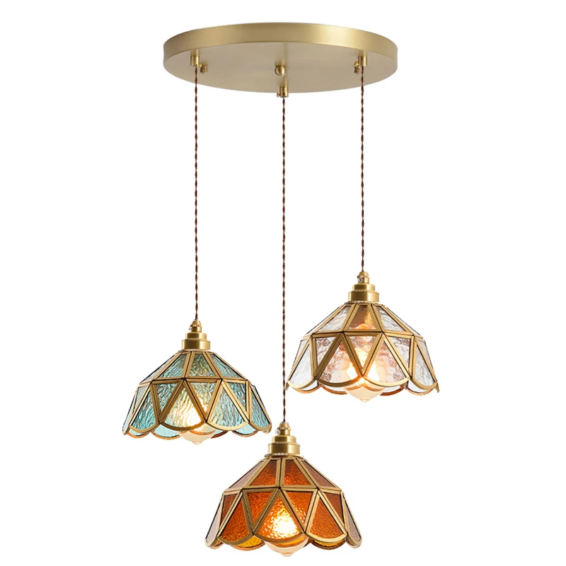 専用　シャンデリア シャンデリア 照明器具, LEDライト 和風 ブラウンガラス