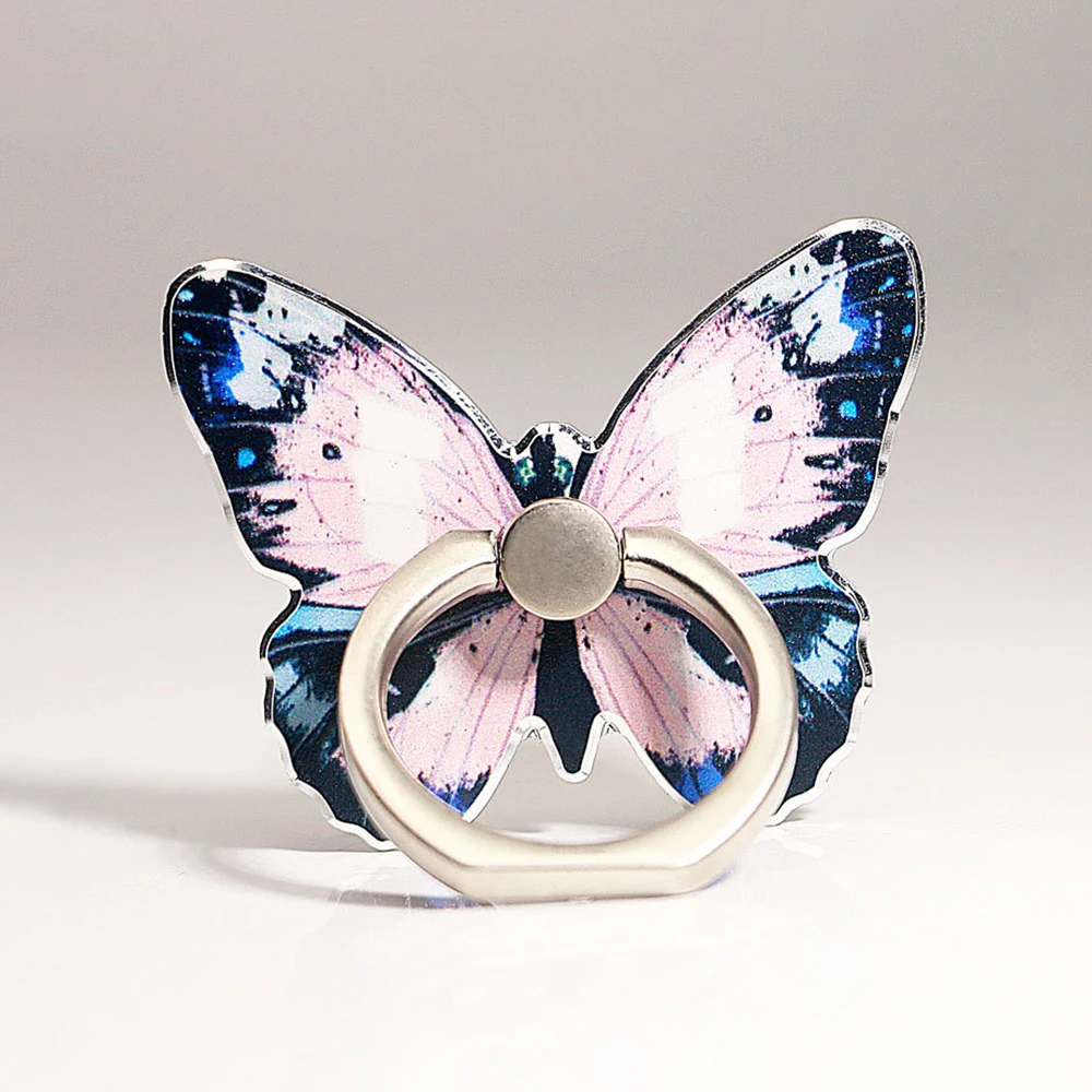 Luxury Universal Butterfly Phone Ring Holder - Elegant Adhesive Grip