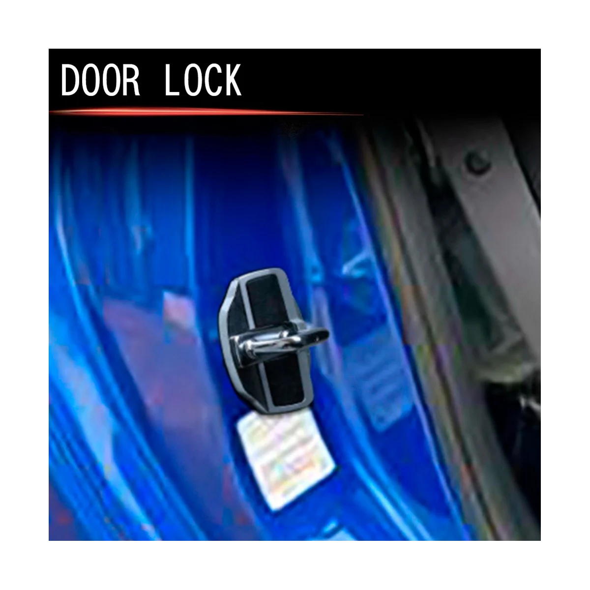 Car Door Lock Protection Cover Stabilizer Latches for Subaru All Series 4 Set car door lock damper car interior accessories car door lock cover car exterior accessories car door protection pad car door cover