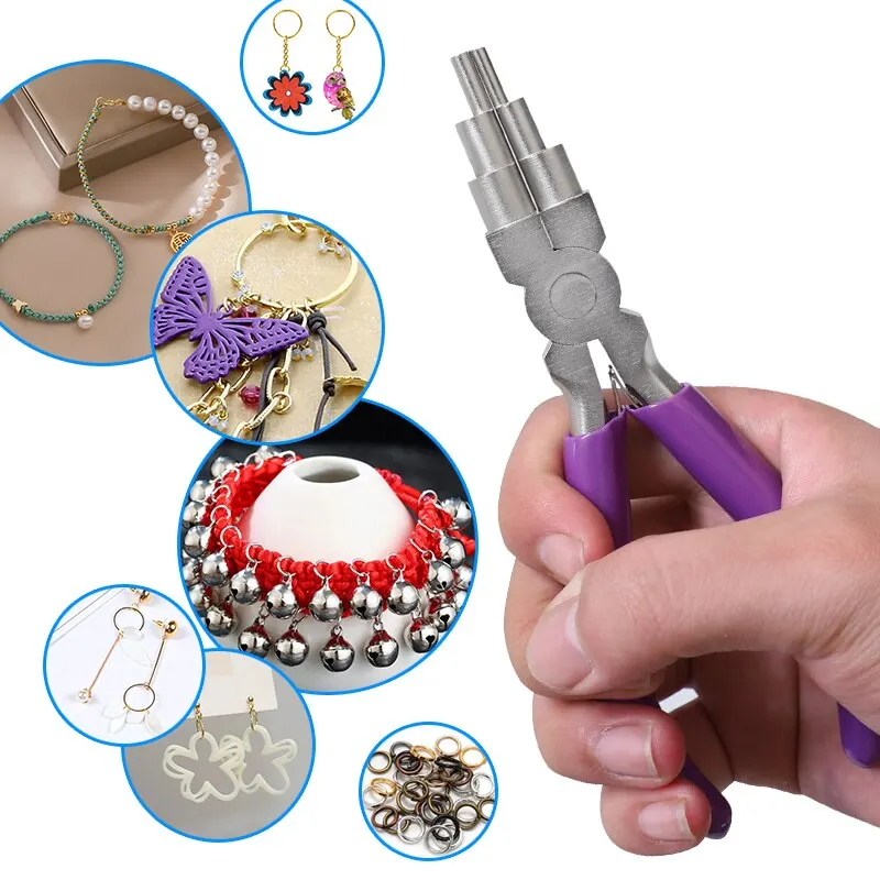 Description Picture 3 of itemJewelry Pliers 6-In-1 Bail Making Pliers Carbon Steel Wire Bending Looping Pliers for 3mm to 10mm Loops and Jump Rings