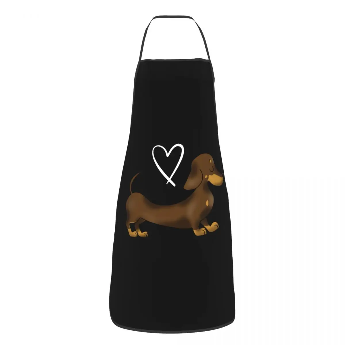 

Unisex Dachshund Love Kitchen Chef Cooking Baking Apron Women Men Wiener Badger Sausage Dog Tablier Cuisine for Painting