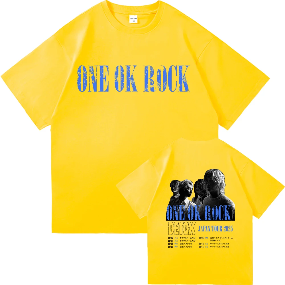One Ok Rock DETOX Tour 2025 TShirt Fashion Men/women
